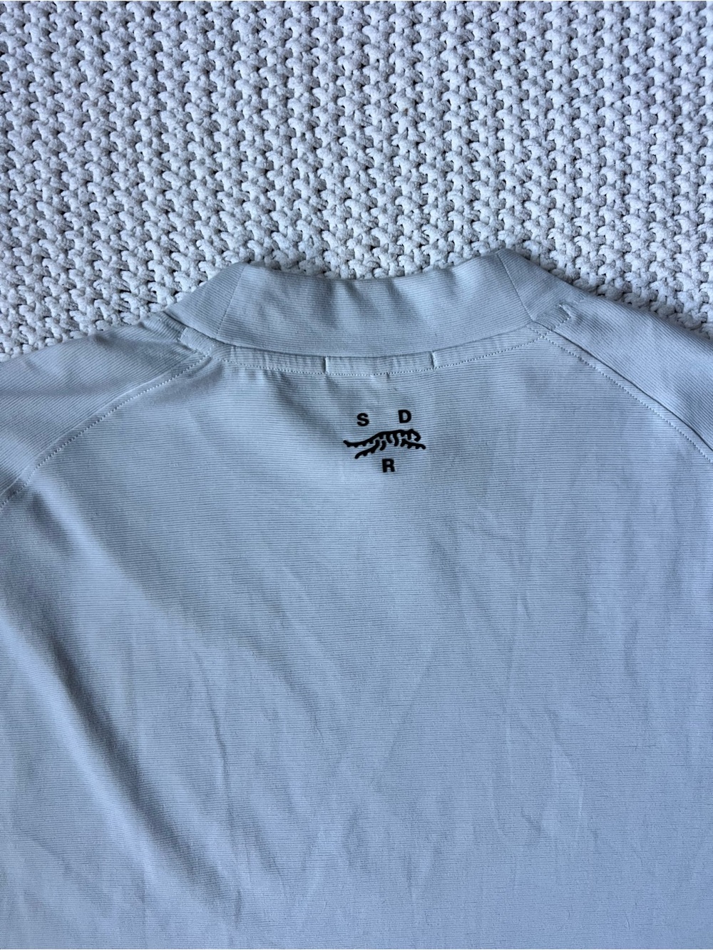 Sun Day Red Fermi Mock Neck Golf Shirt Performance Tiger Woods Men's Size Large - Picture 4 of 4